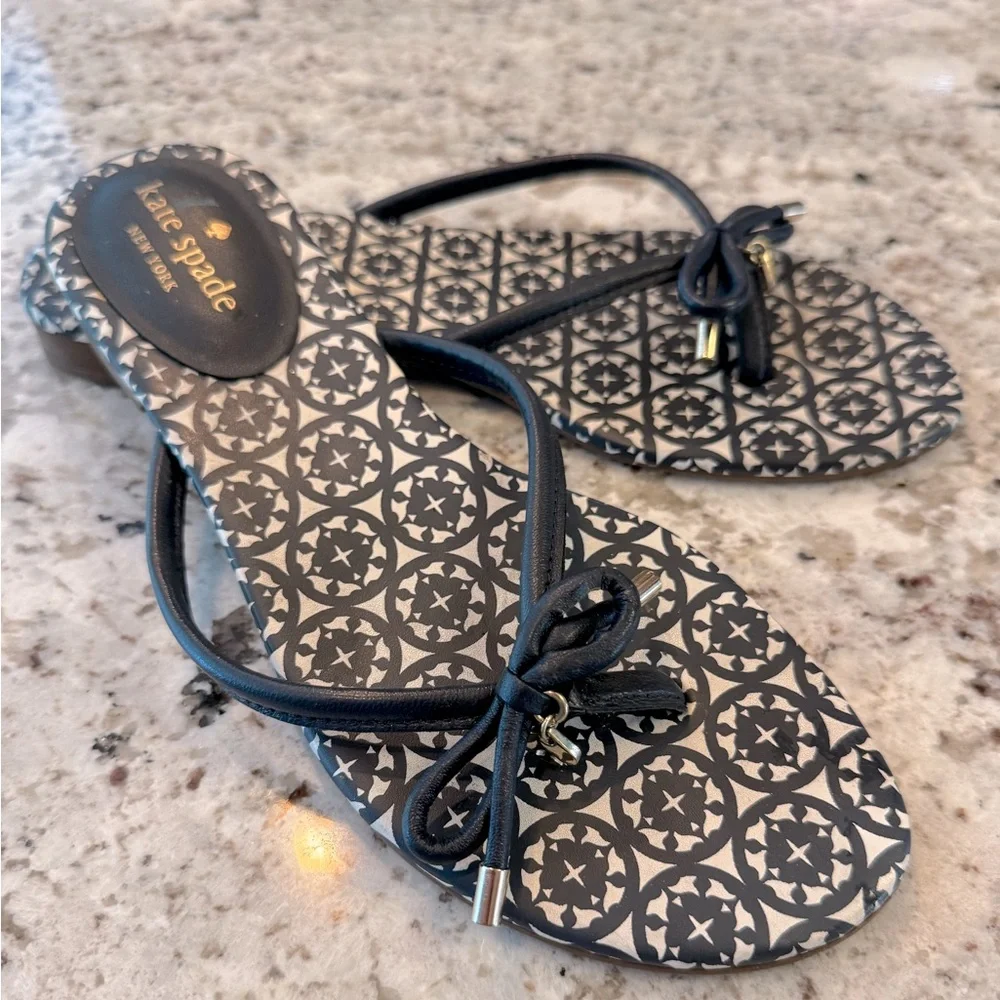 Kate Spade Navy Blue Sandals Chic‎ Slip-On